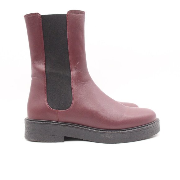 STAUD Shoes - STAUD Palomino Women's Size EU 38 Burgundy Leather Chelsea Boots